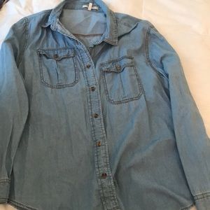 Button down chambray shirt
